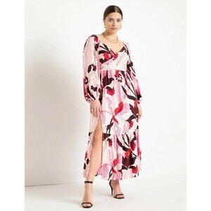 Eloquii Floral Wrap Women’s Size 22 Dress